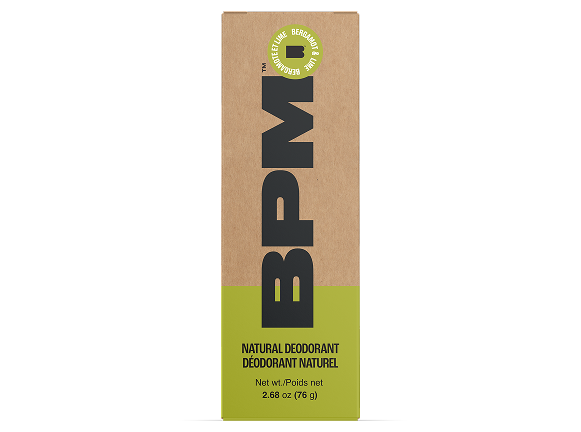 BPM Bergamot & Lime natural deodorant packaging